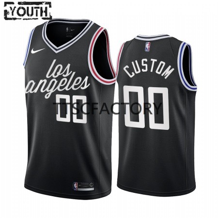 Maglia NBA Los Angeles Clippers Personalizzate Nike 2022-23 City Edition Nero Swingman - Bambino